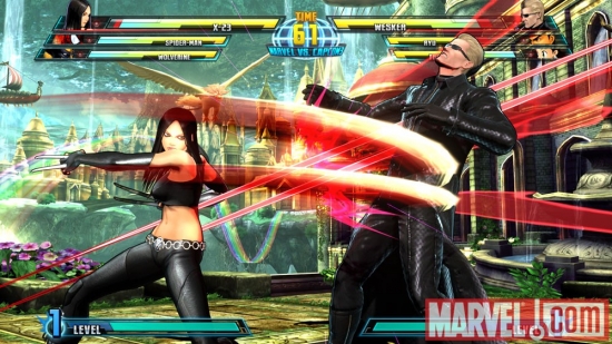 X-23 vs. Wesker in Marvel vs. Capcom 3