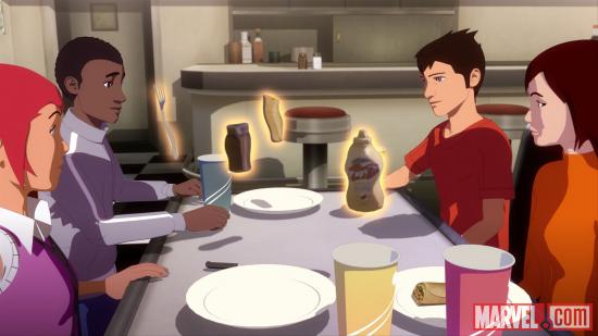 Tony and company make a new friend in Iron Man: Armored Adventures