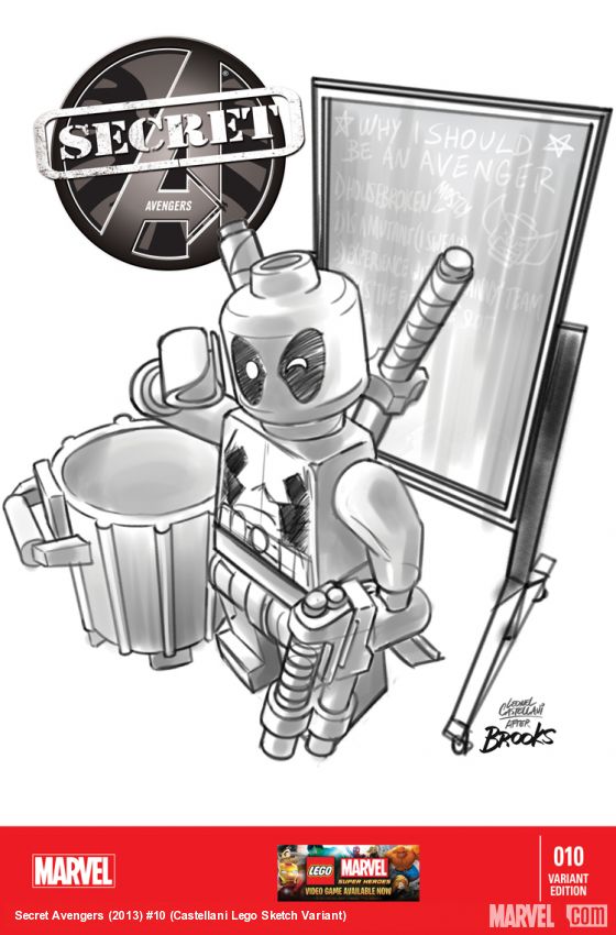 Secret Avengers (2013) #10 (Castellani Lego Sketch Variant)