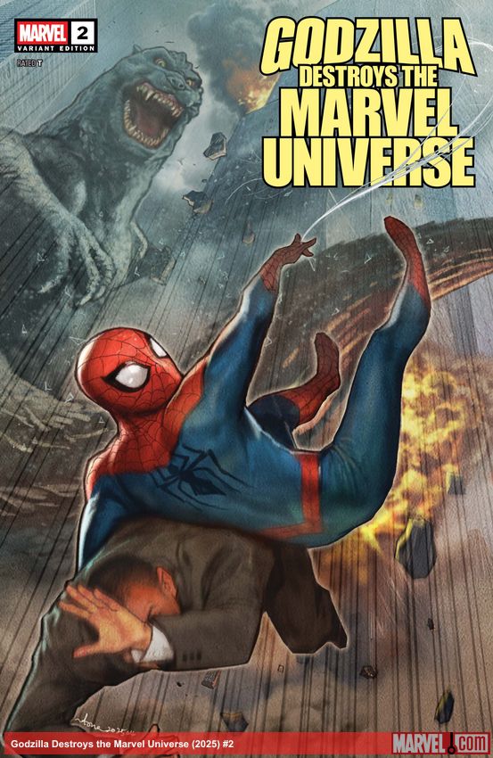 Godzilla Destroys the Marvel Universe (2025) #2 (Variant)
