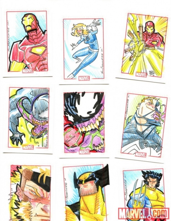 Marvel 70th Anniversary sketch card by Jerry Gaylord