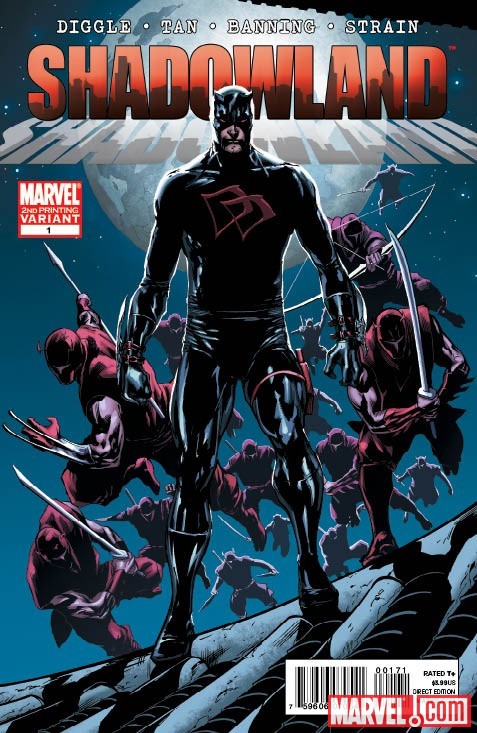 Shadowland (2010) #1 (2ND PRINTING NEW COSTUME VARIANT)