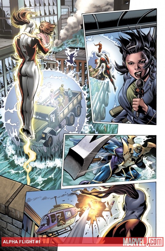 Alpha Flight (2011) #1 preview art by Dale Eaglesham