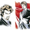 Tony Stark character design for the Iron Man anime