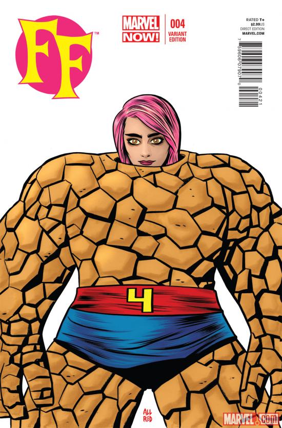 FF (2012) #4 variant cover by Mike Allred