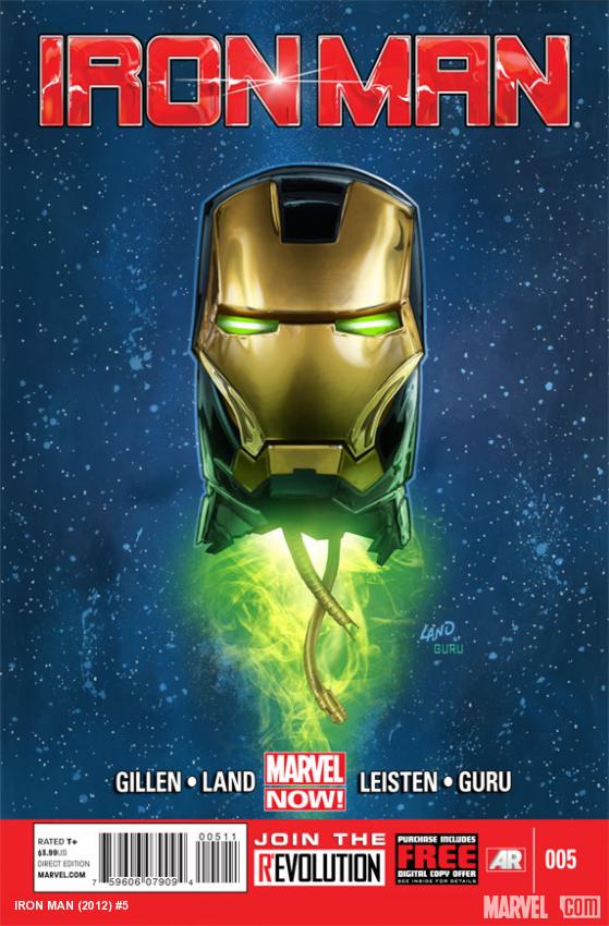 Iron Man (2012) #5 cover by Greg Land