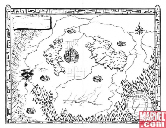 New Canaan map, penciled and inked by Jim