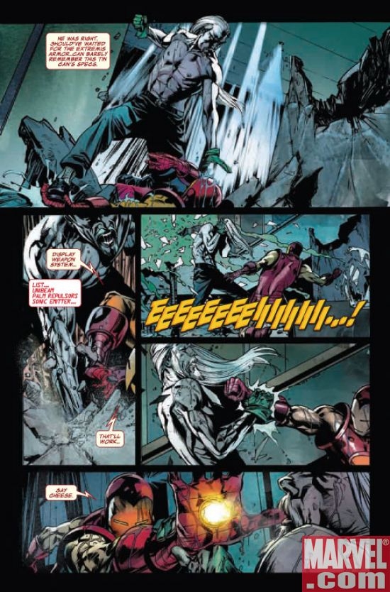 IRON MAN #26 preview art by Roberto de la Torre