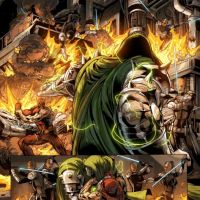 DOOMWAR #6 preview art by Scot Eaton 3