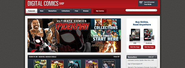 The Marvel Digital Comics Store