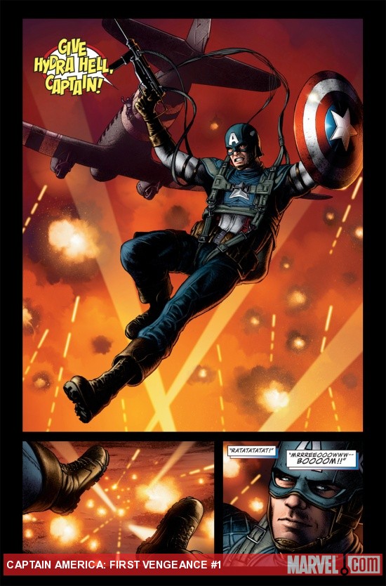 Captain America: First Vengeance #1 preview art by Luke Ross