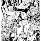 Avengers Academy #26 black and white preview art by Tom Grummett