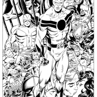 Avengers Academy #26 black and white preview art by Tom Grummett