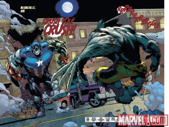 WORLD WAR HULKS: CAPTAIN AMERICA VS. WOLVERINE #1 preview art by Jacopo Camagni