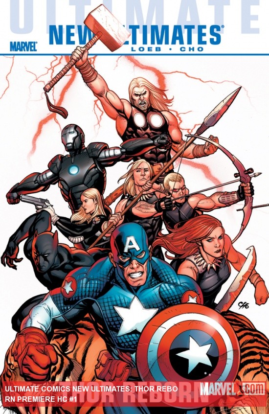 ULTIMATE COMICS NEW ULTIMATES: THOR REBORN PREMIERE HC cover by Frank Cho