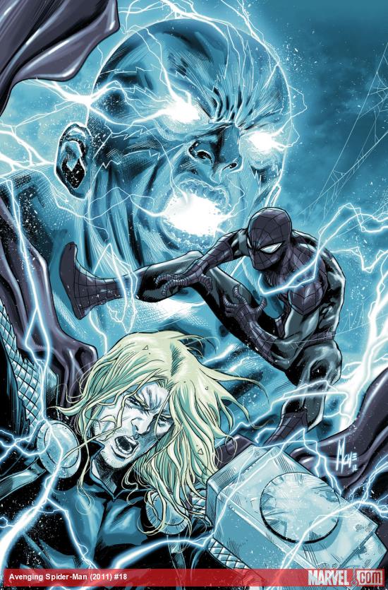 Avenging Spider-Man #18 cover by Marco Checchetto