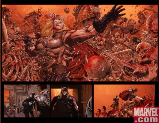 THOR: REIGN OF BLOOD Interior Spread