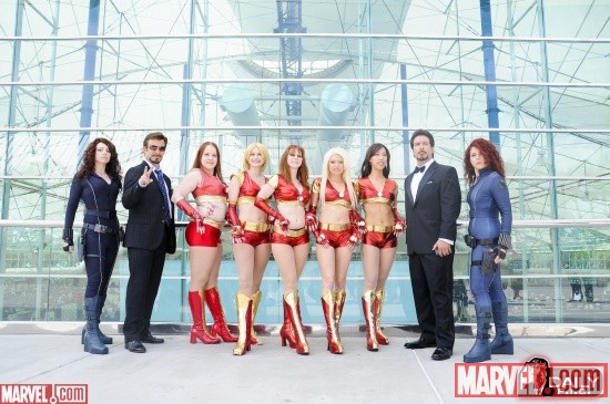 Iron Man & Ironette cosplayers