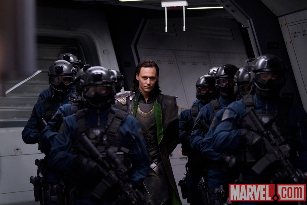 Tom Hiddleston stars as Loki in Marvel's The Avengers