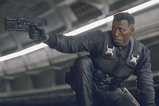 Blade with a gun