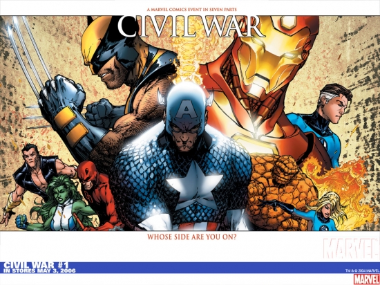 Civil War Wallpaper. Civil War (2006) #1 Wallpaper