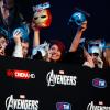 Avengers fans at the red carpet premiere of Marvel's The Avengers in Rome