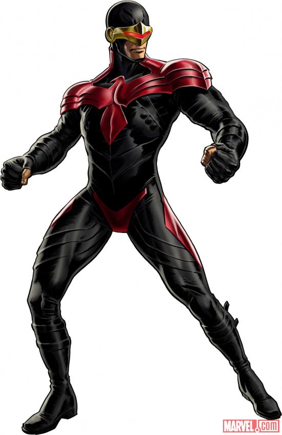 Cyclops (alternate costume) character model from Marvel: Avengers Alliance