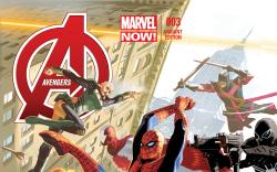 cover from Avengers (2012) #3 (AVENGERS 50TH ANNIVERSARY VARIANT)