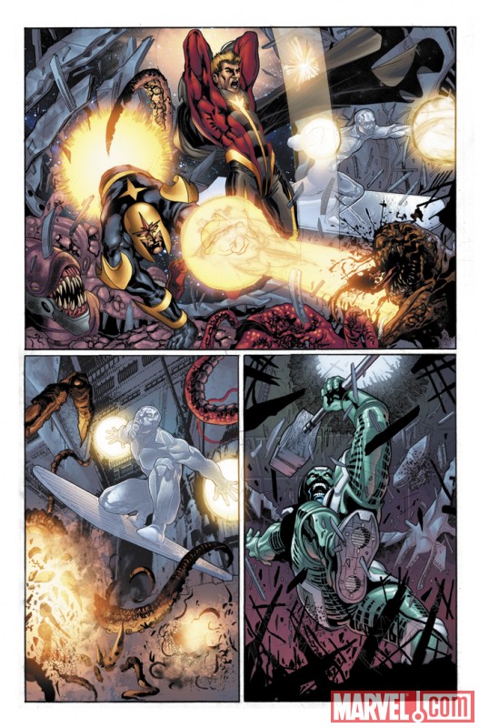 Image Featuring Nova, Silver Surfer, Ronan the Accuser
