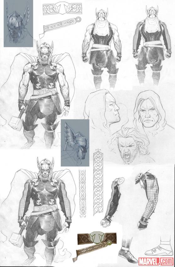 Thor: God of Thunder sketch by Esad Ribic