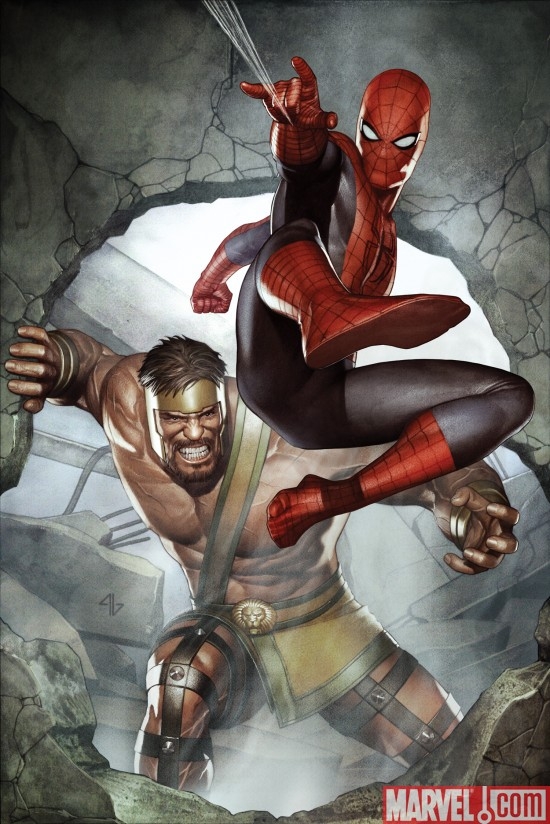 Cover art for ASSAULT ON NEW OLYMPUS #1, art by Adi Granov