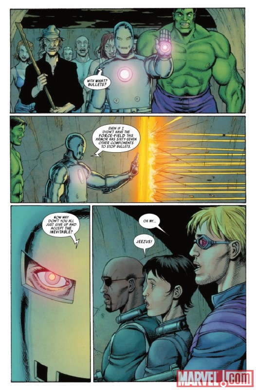 ULTIMATE COMICS AVENGERS 3 #3 preview page by Steve Dillon