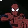 Spider-Man uses his web shooter