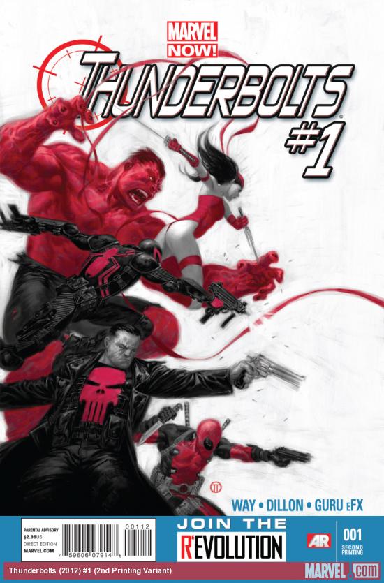 cover from Thunderbolts (2012) #1 (2ND PRINTING VARIANT)