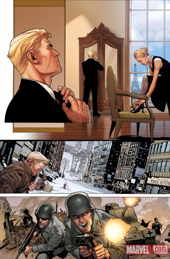 Captain America (2011) #1 preview art by Steve McNiven