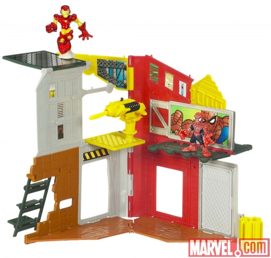 Super City Spider-Man and Iron Man