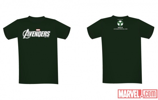Hulk NYCC 2011-exclusive Marvel's The Avengers tee-shirt