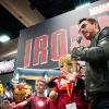 Robert Downey, Jr. at the Marvel Booth's Iron Man kids costume event at SDCC 2012