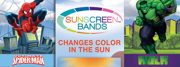 Marvel Sunscreen Bands Remind You to Reapply