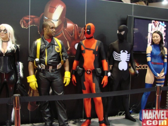 Black Cat, Bishop, Deadpool, Spider-Man and Psylocke