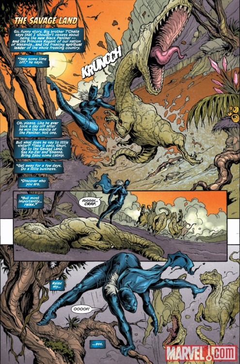 KLAWS OF THE PANTHER #1 preview page by Gianluca Gugliotta