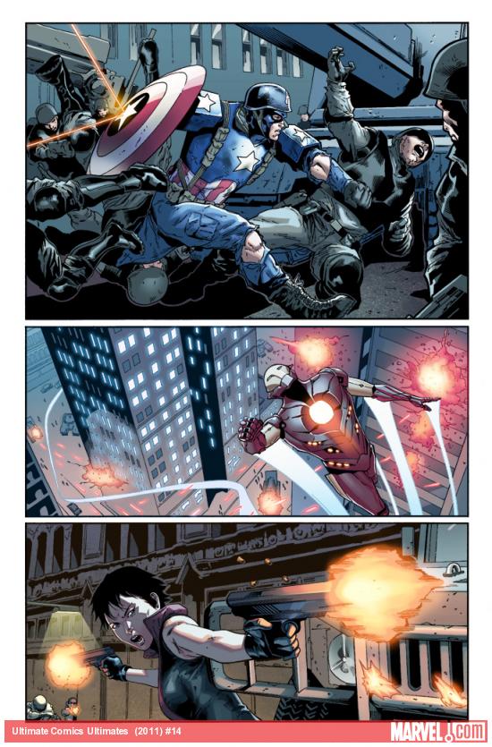 Ultimate Comics Ultimates #14 preview art by Billy Tan