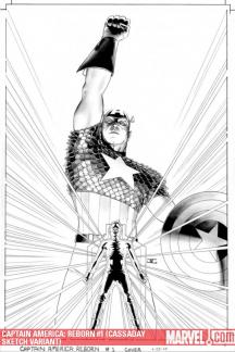 Captain America: Reborn (2009) #1 (CASSADAY SKETCH VARIANT)