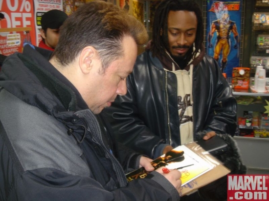 A reader chooses the Joe Q. variant cover