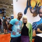 Olivier Coipel and Gwen Stacey cosplayer at Fan Expo Canada