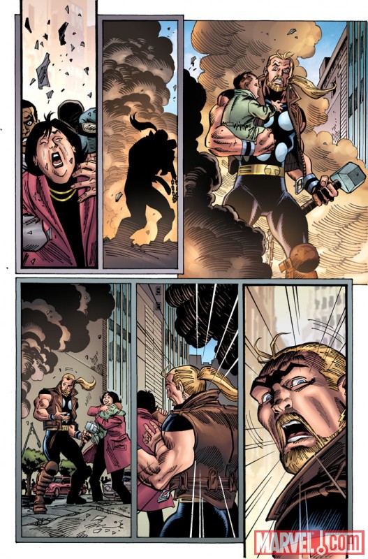 THUNDERSTRIKE #1 (2010) preview art by Ron Frenz 3
