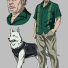 Final color art for Helsing & Razor from the Blade anime series