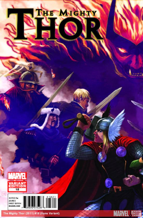THE MIGHTY THOR 18 HANS VARIANT (1 FOR 20, WITH DIGITAL CODE)