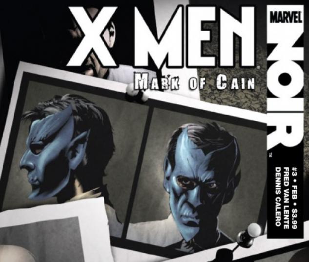 X-Men Noir: Mark of Cain #3 Cover by Dennis Calero
