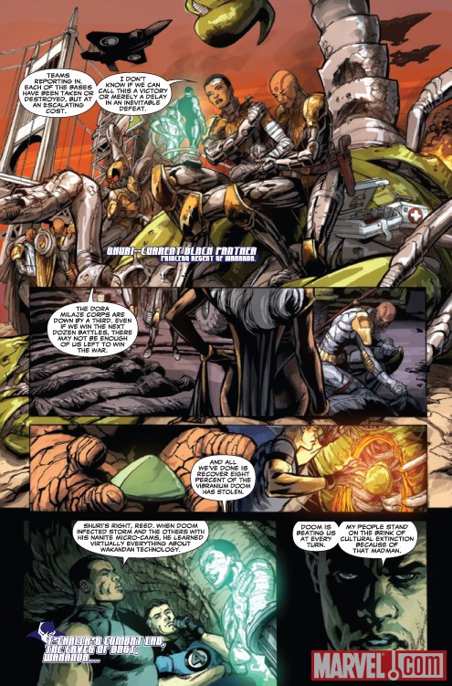 DOOMWAR #5 preview art by Scot Eaton